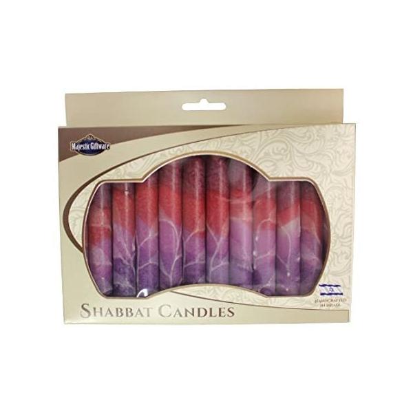 Majestic Giftware SC-SHSF-M Safed Shabbat Candle, 5-Inch, Fantasy Maroon, 1