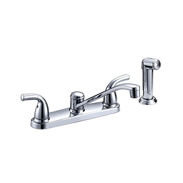 Side Times Kの2 Handle Sprayer Kitchen Faucet Deck 2 Handle And Deck Joss With Ceramic Disc Cartridge And Plate In Chrome B00noo2mqy Times K 21人気特価