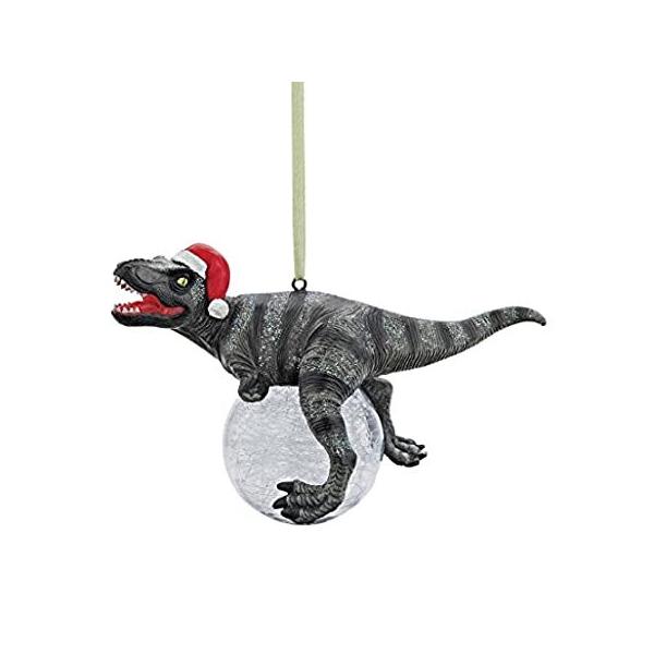 (Single) - Design Toscano Blitzer The T-Rex Holiday Ornament