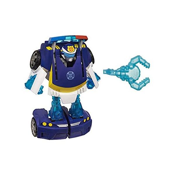 Playskool Heroes Transformers Rescue Bots Energize Chase the Police-Bot Fig sAi