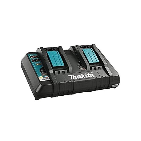 Makita DC18RD 18V Lithium-Ion Dual Port Rapid Optimum Charger, 2-Port