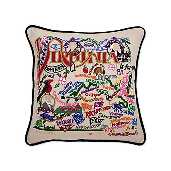 Catstudio Virginia Embroidered Decorative Throw Pillow