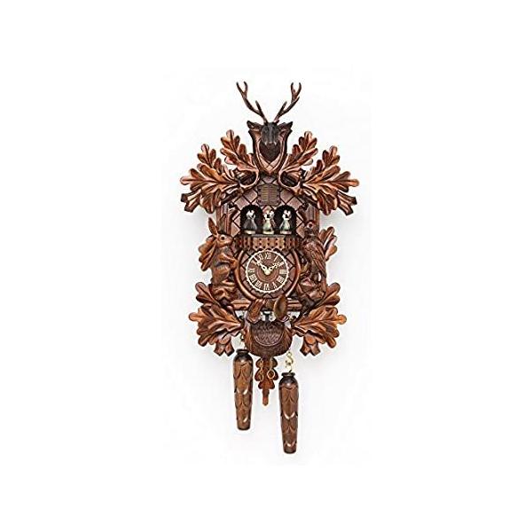 Trenkle Quartz Cuckoo Clock Hunting Clock, with Music, Turning Dancers TU 3
