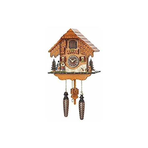 Trenkle Quartz Cuckoo Clock Black Forest House with Music TU 4206 QM