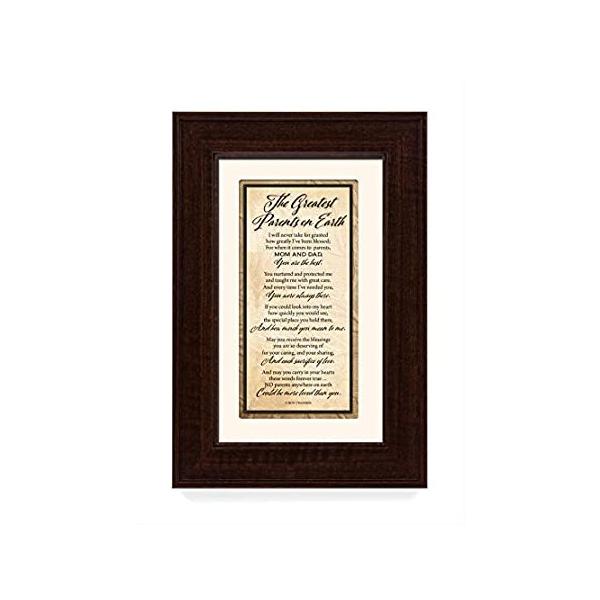 Greatest Parents Wood Wall Frame Art Plaque 22cm x 32cm Wall Hanger and Eas ���s�A���i