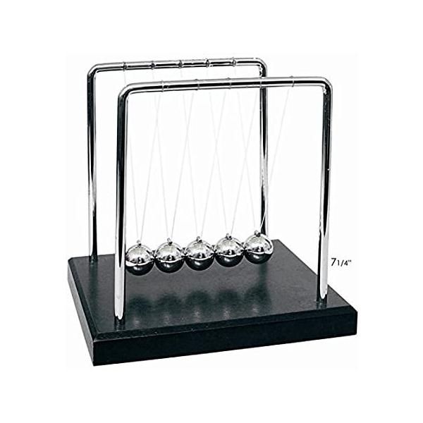 [PowerTRC]PowerTRC &amp;#xAE; Newtons Cradle Balance Balls 7 1/4 Black Wooden Base B ���s�A���i