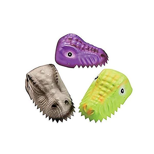 Moulded Child's Dinosaur Foam Party Hats - 12 Pack Assorted Designs sAi