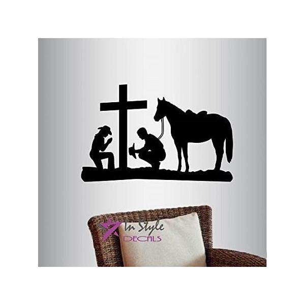 In-Style Decals Wall Vinyl Decal Home Decor Art Sticker Cowboy and Cowgirl