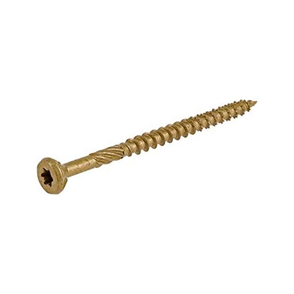 Power Pro 967790 Wood Screws, #10 x 3", Premium Outdoor Deck Screws, Rust R