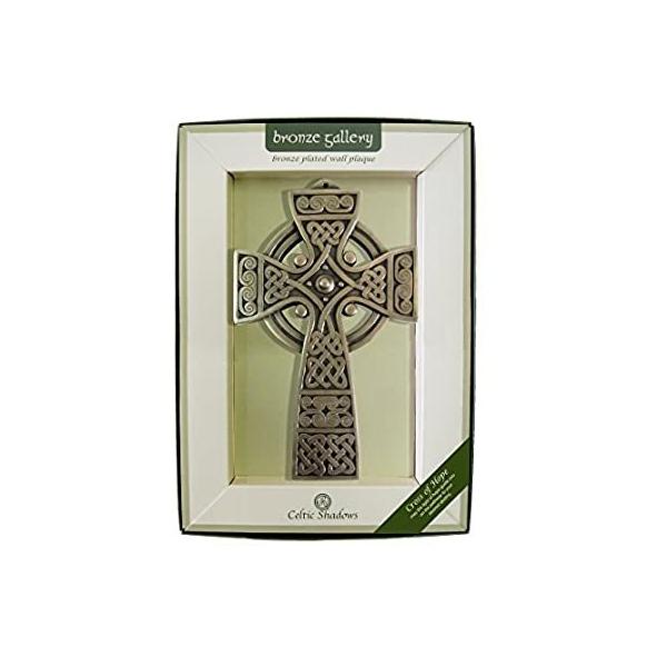 Bronze Plated Wall Plaque with Cross of Hope Design