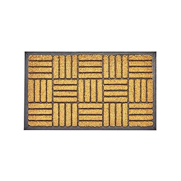 Envelor Welcome Outdoor Doormat Non Slip Coir Natural Rubber Floor Mat Shoe