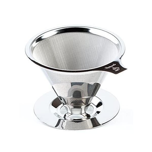 Maranello Caff&amp;#xE9; Pour Over Coffee Dripper Stainless Steel Reusable Drip Cone