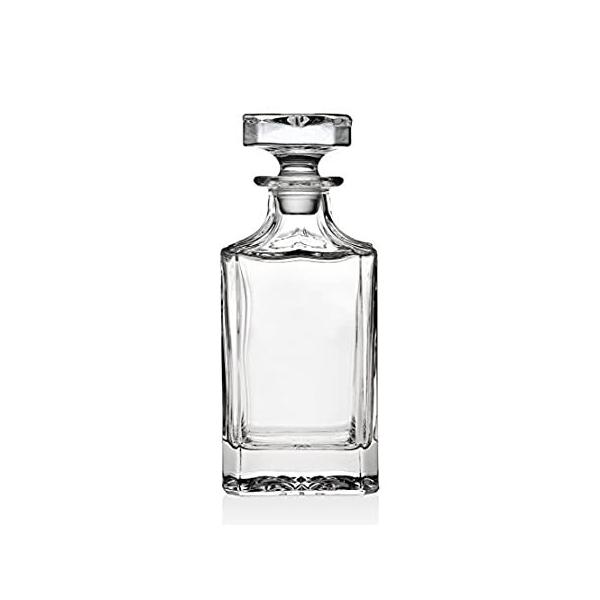 Godinger Silver Art Clarion Square Non-leaded Crystal Whiskey Decanter With