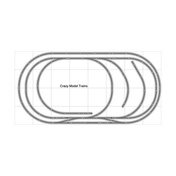 Train Ez Ns Layout 8 009 Bachmann Ho Ez Track Ns Nickel Silver 4 X 8 New Train Set Bac Ho Gr L009 B01gn2xz4q Times K