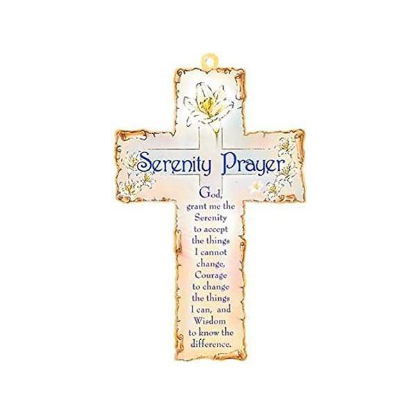 Wood Wall Cross With Serenity Prayer
