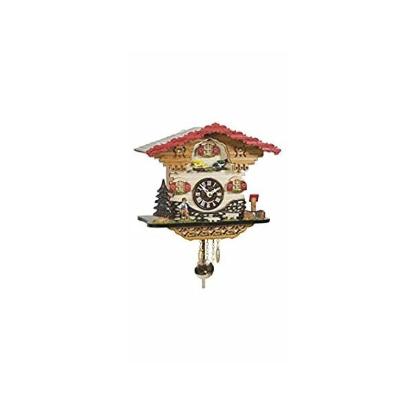 Trenkle Kuckulino Black Forest Clock Swiss House with Quartz Movement and C