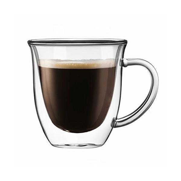 JoyJolt Serene Double Walled Insulated Glasses Coffee Mug (Set of 2) 7.4 Ounces