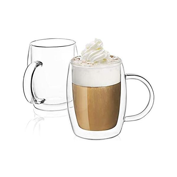 JoyJolt Double-Wall Insulated Glass13.5-Ounce | Double Walled Glasses Set O sAi