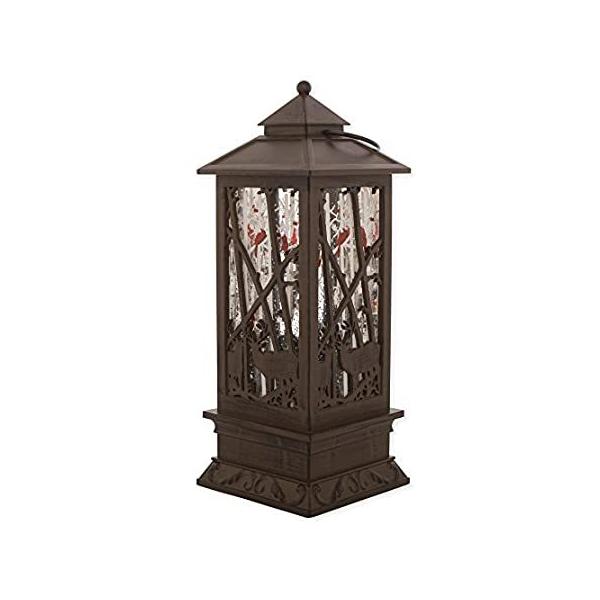 Roman 11 Inch Tall Led Deer Bronze Lantern Glitterdome