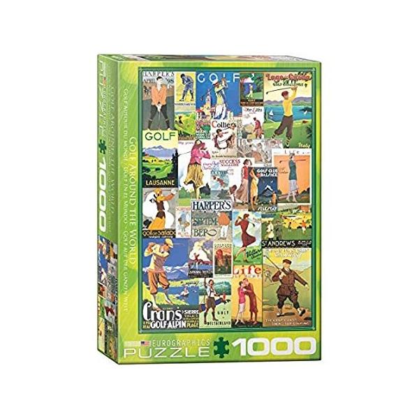 EuroGraphics Golf - Vintage Collage Puzzle (1000 Piece), (Model: 6000-0933)