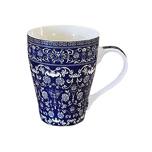 �u���[and�z���C�gPorcelain�R�[�q�[�}�OTea Cup&amp;#xA0;&amp;#x2013;&amp;#xA0;Fine Bone China Mug�M�t�g 350ml �u���[ ���s�A���i