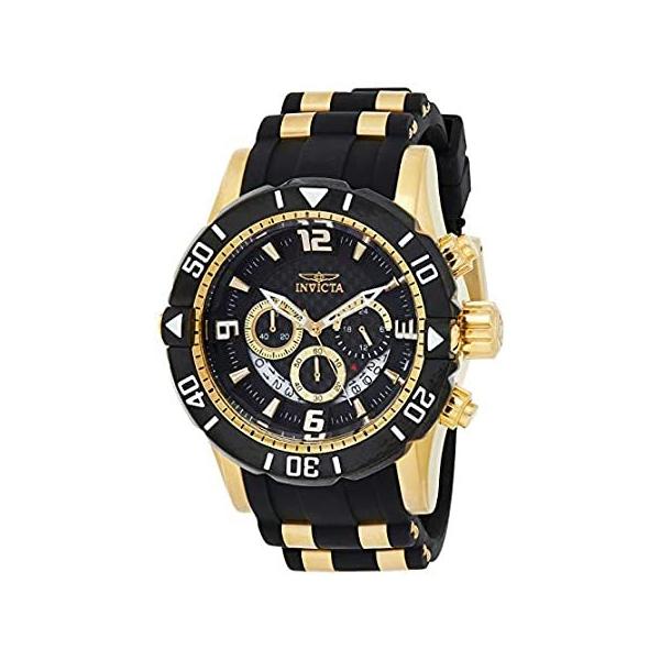 rv Invicta Men's Pro Diver Stainless Steel Quartz Diving Watch with Polyuretha