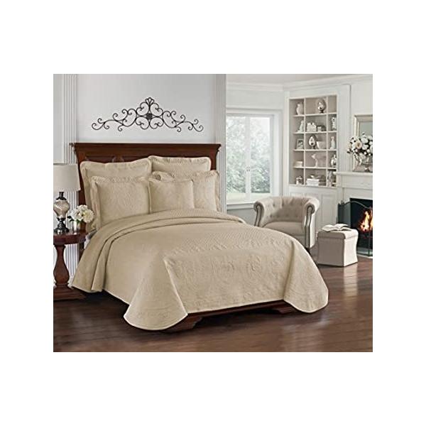 Historic�`���[���X�g��13991beddquebir King Charles Matelasse 96-inch by 90-inch�N�C�[