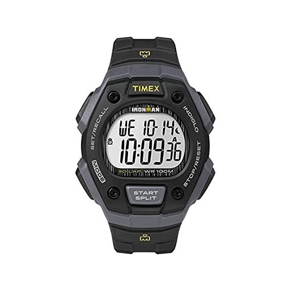 rv Timex Men's TW5M09500 Ironman Classic 30 Black/Gray Resin Strap Watch