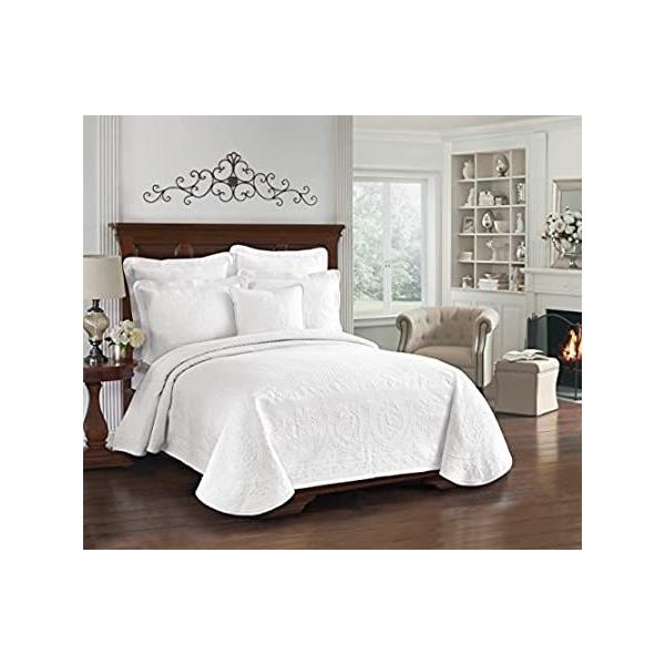 Historic�`���[���X�g��13991beddquewhi King Charles Matelasse 96-inch by 90-inch�N�C�[