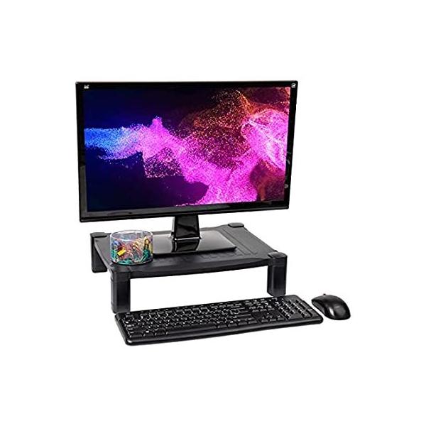 Mind Reader PLMONST-BLK Guide Adjustable Plastic Monitor/Laptop Stand, Blac ���s�A���i