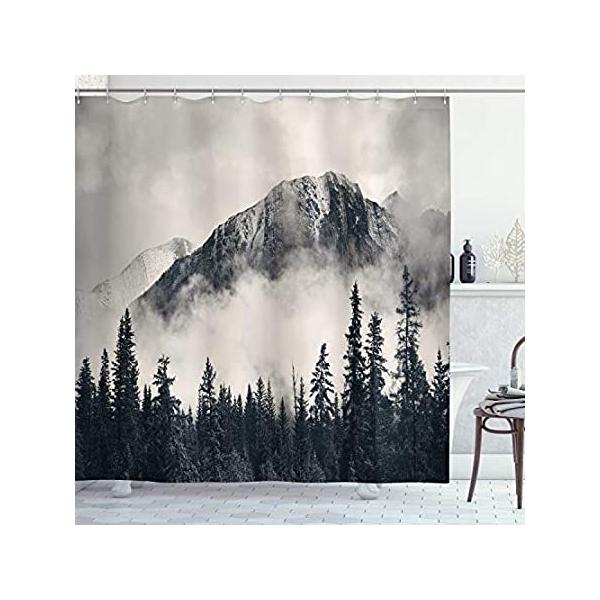 (180cm W By 180cm L, Multi 16) - National Parks Home Decor Shower Curtain b