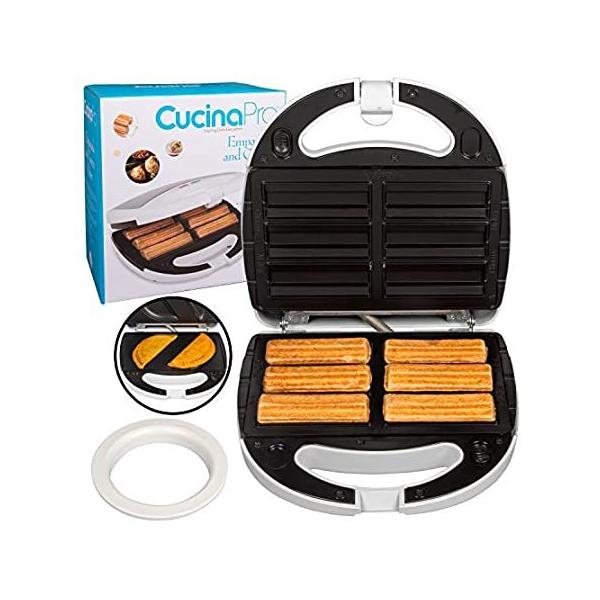 Empanada and Churro Maker Machine- Cooker w 4 Removable Plates- Easier than
