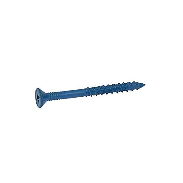 CONFAST 3/16" x 3-1/4" Flat Phillips Concrete Screw Anchor with Drill Bit f