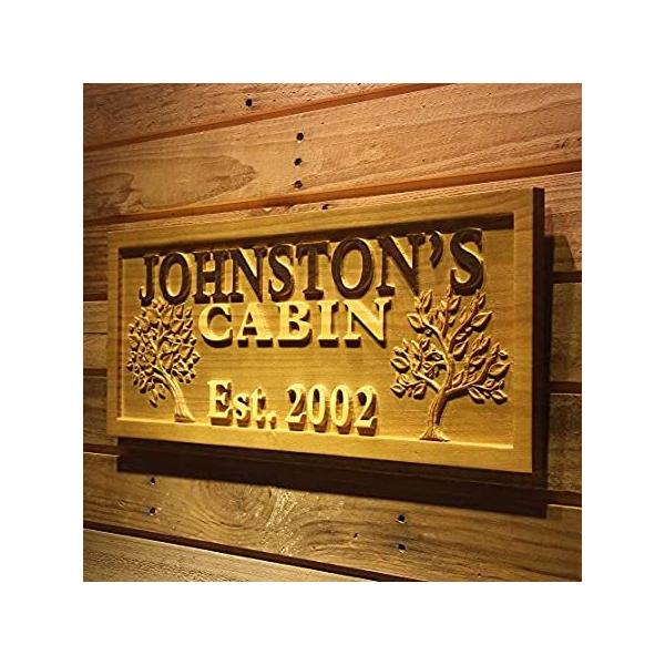 wpa0101PersonalizedLrBigc[EstablishedtؐEngraved Wooden Sign