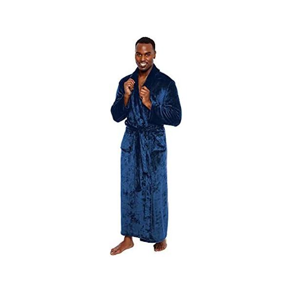 Ross Michaels Men's Big and Tall Full Length Long Bathrobe House Coat Pajam