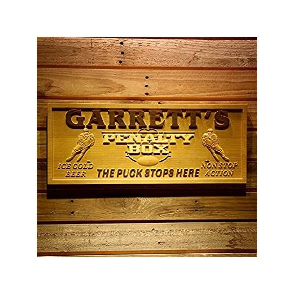 wpa0123PersonalizedyieB{bNXIce HockeyؐEngraved Wooden Sign