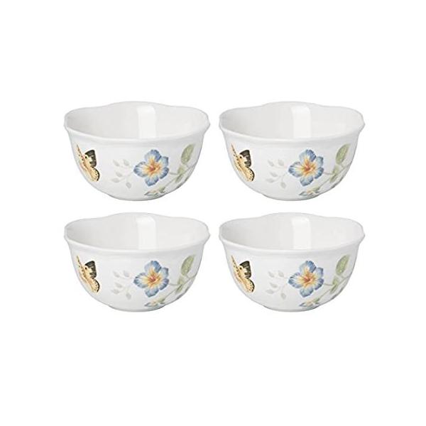 Lenox 880122 Butterfly Meadow Dessert Bowls (Set of 4), 350ml, Multicolor ���s�A���i