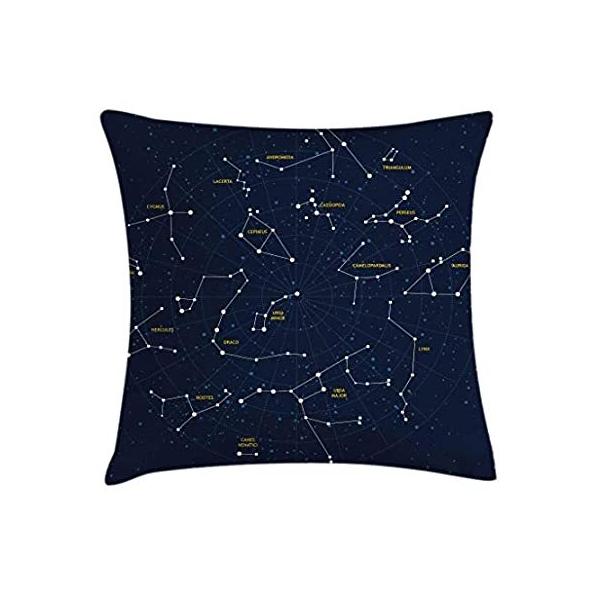 Constellation�X���[���N�b�V�����J�o�[by Ambesonne�A�X�J�C�}�b�vAndromeda Lacerta Cygnus Lyra H