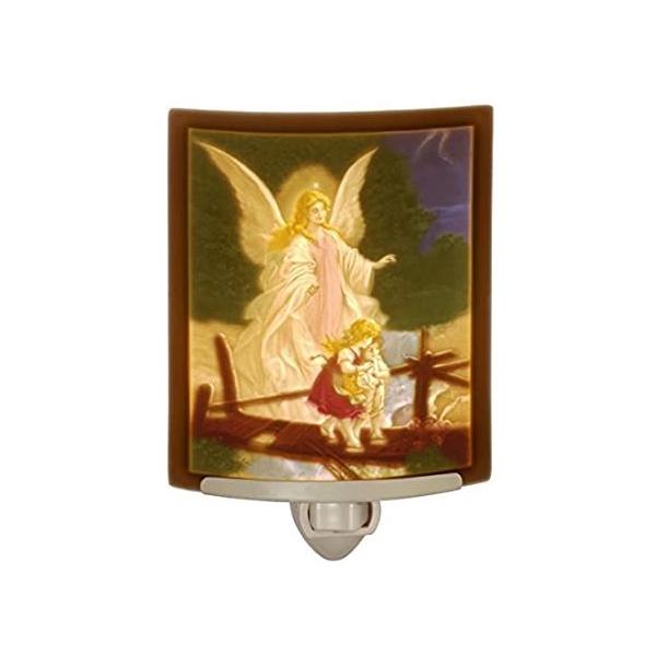 Angel at the Bridge Colored����Lithophane Night Light ���s�A���i