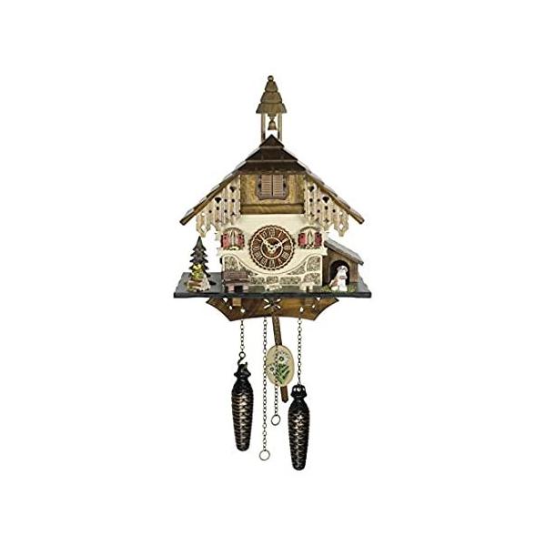 Trenkle Quartz Cuckoo Clock Black Forest House with Music TU 4236 QM