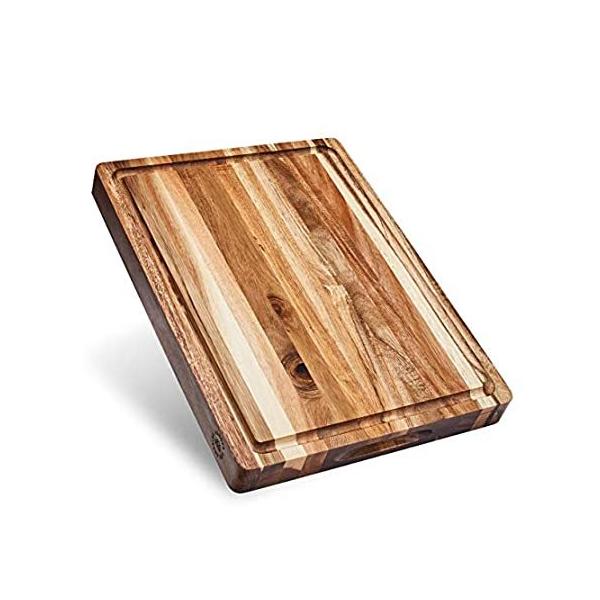 Large 16x12x1.5 Reversible Thick Acacia Wood Cutting Board With Juice Groov ���s�A���i