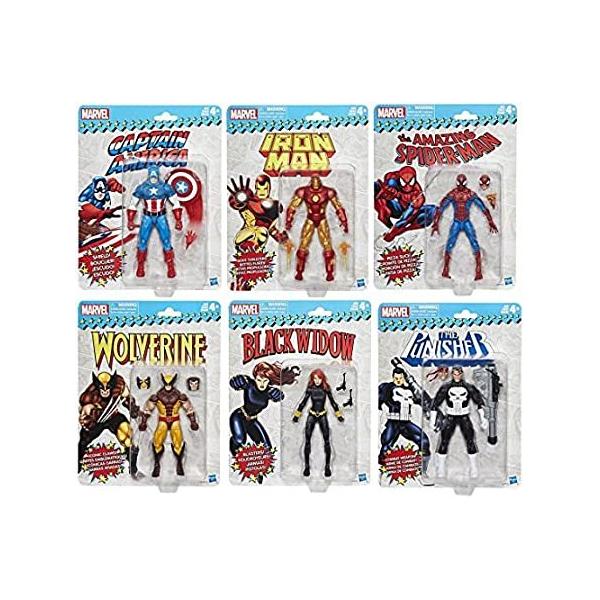 Marvel Legends Super Heroes Vintage 6-Inch Figures Wave 1 Set sAi