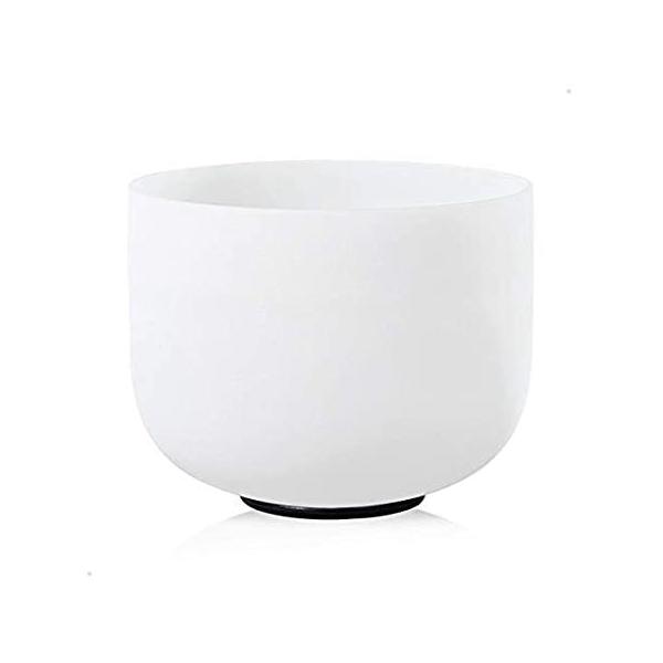 CVNC 14" C Note Root Chakra Frosted Quartz Crystal Singing Bowl With Free M