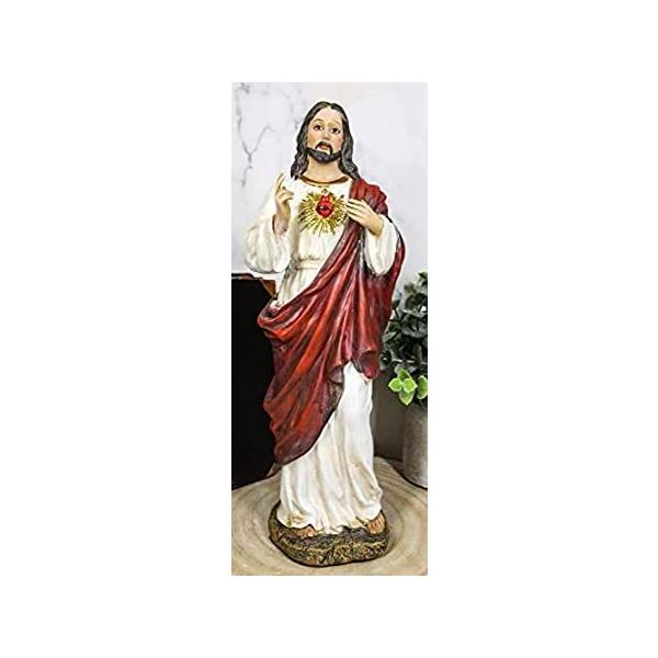 Ebros Sacred Heart of Jesus Statue 11" H Roman Catholic Christus Christ Dev ���s�A���i