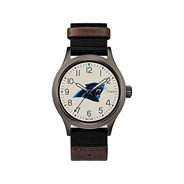 �r���v Timex Men's TWZFPANMB NFL Clutch Carolina Panthers Watch
