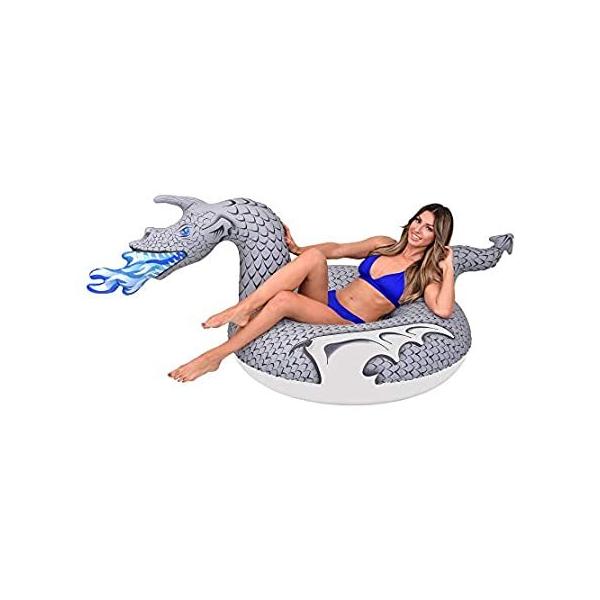 GoFloats Ice Dragon Party Tube Inflatable Raft Ride into Summer as King of  ���s�A���i