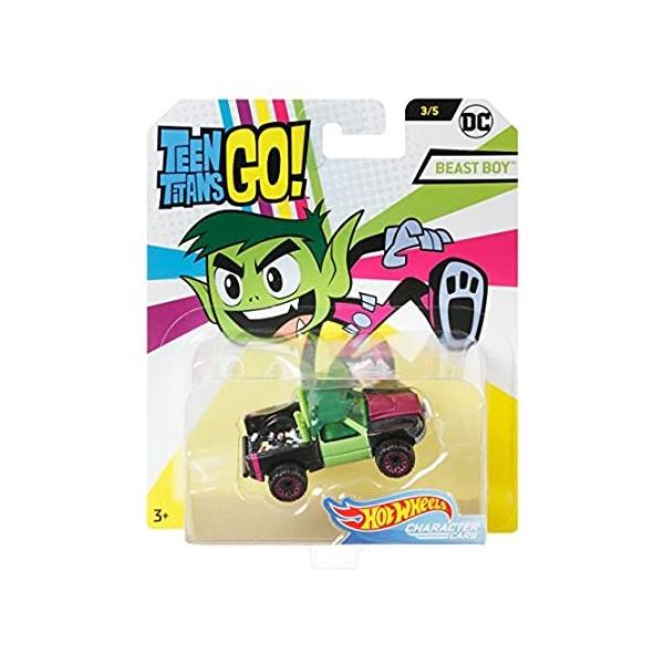 Hot Wheels Teen Titans Go Beast Boy Vehicle, 1:64 Scale ���s�A���i