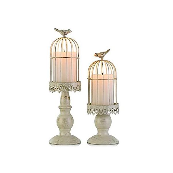 (Candle Holder 2) - Birdcage Candle Holder, Vintage Candle Stick Holders, W