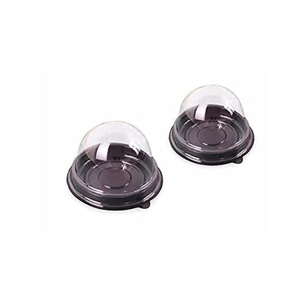 (100 pieces black) - Hewnda 100 pieces 5.1cm of transparent plastic mini ca