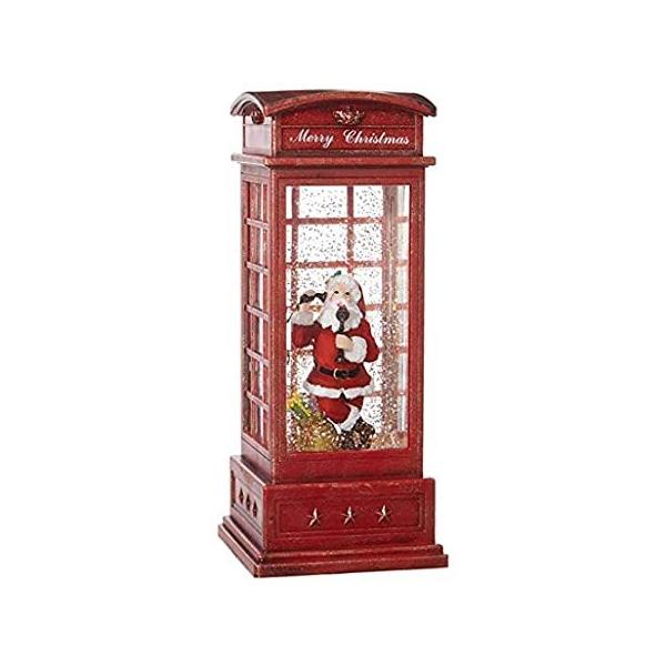 RAZ Imports 10" SANTA IN LIGHTED WATER BOOTH